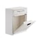 Adiroffice Medium Wall Mountable Mailbox with Key and Combination lock ADI631-05-WHI-KC - alternate 2